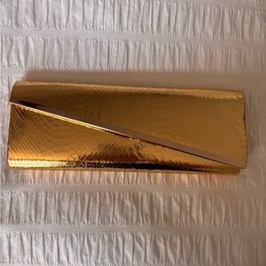 Pink House Toronto Canada Gold Metallic Clutch